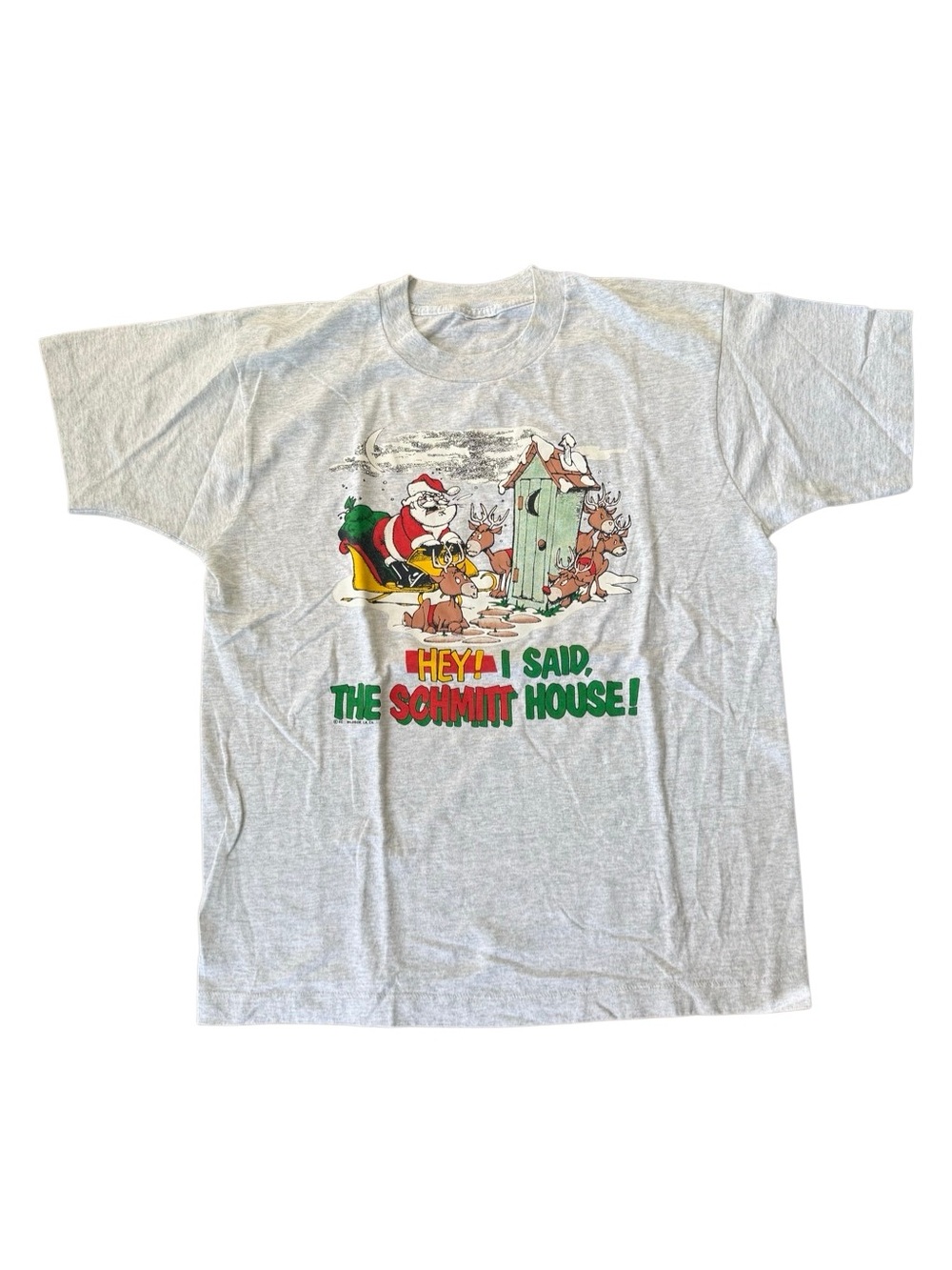 Vintage Single Stitch Wildside LA T Shirt Christmas Schmit House